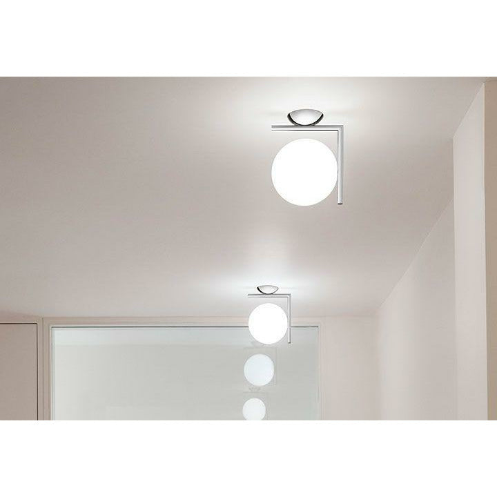 [product_category]-Flos Ic Light C/W2 Wall/Ceiling Lamp, Brass-Flos-8059607003619-F3179059-FLO-4