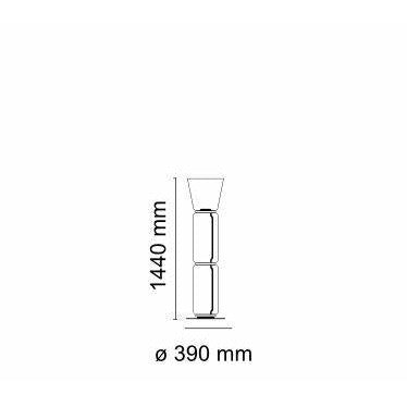 [product_category]-Flos Noctambule F2 High Cylinders Cone Small Base Stehleuchte-Flos-8059607000632-F0269000-FLO-9