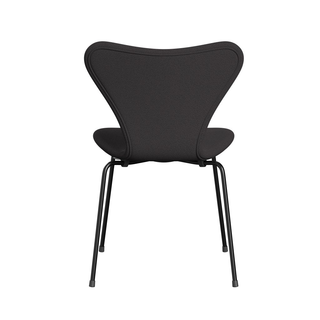 Fritz Hansen 3107 Stuhl Vollpolsterung, Schwarz/Capture Charcoal