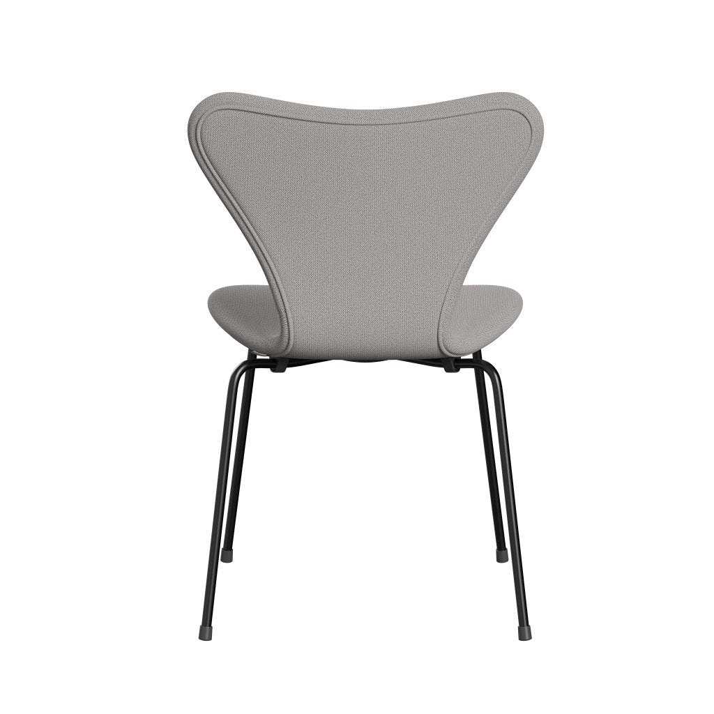 Fritz Hansen 3107 Stuhl Vollpolsterung, Schwarz/Capture Grau