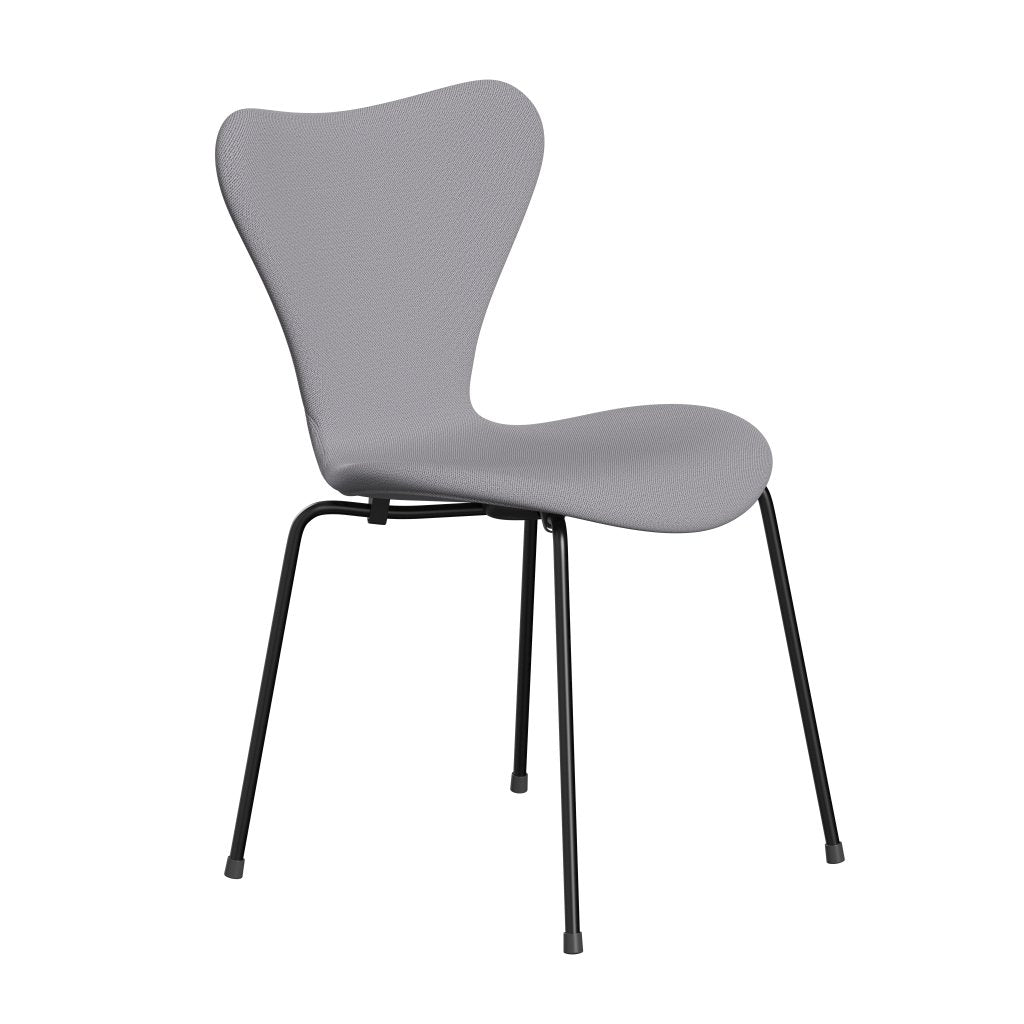 Fritz Hansen 3107 stoel Volledige bekleding, zwart/vangst lichtgrijs