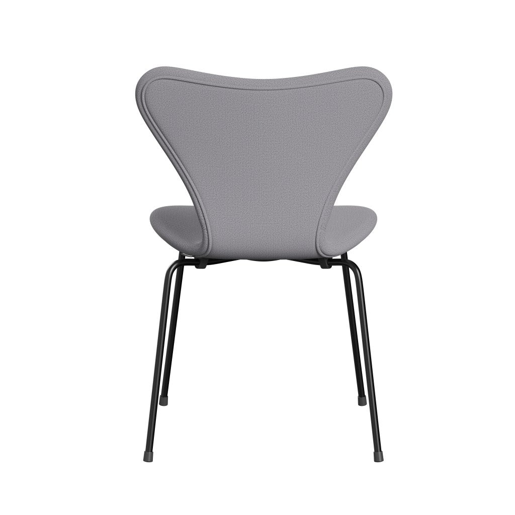 Fritz Hansen 3107 stoel Volledige bekleding, zwart/vangst lichtgrijs