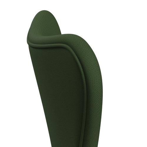 Fritz Hansen 3107 stoel Volledige bekleding, zwart/vangt Moss Green