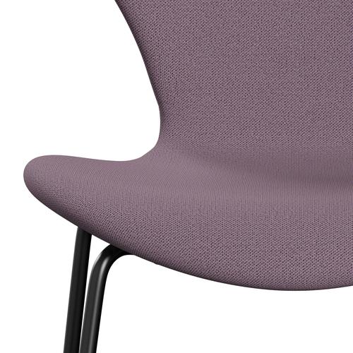 Fritz Hansen 3107 stoel Volledige bekleding, zwart/vangviolet/bruin