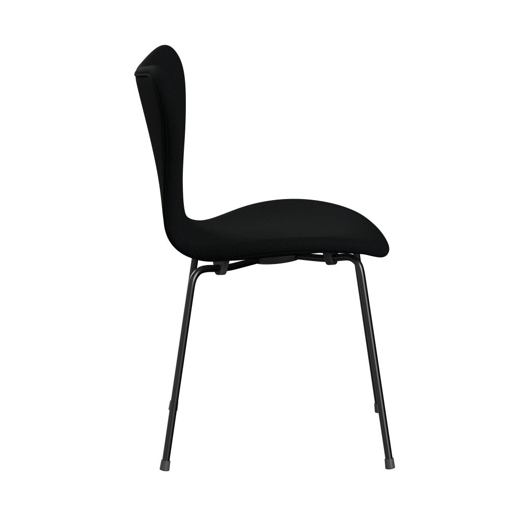 Fritz Hansen 3107 Stoel Volledige bekleding, zwarte/Christianshavn Black Uni