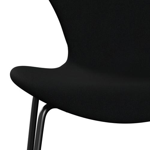 Fritz Hansen 3107 Stoel Volledige bekleding, zwarte/Christianshavn Black Uni