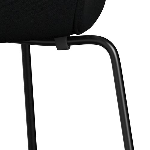 Fritz Hansen 3107 Stoel Volledige bekleding, zwarte/Christianshavn Black Uni