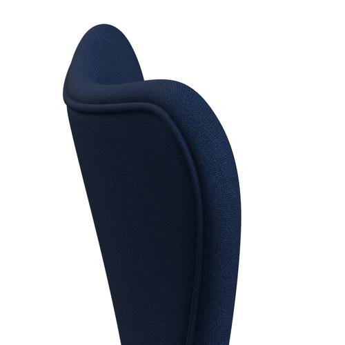 Fritz Hansen 3107 stoel Volledige bekleding, zwart/christendshavn blauwe uni