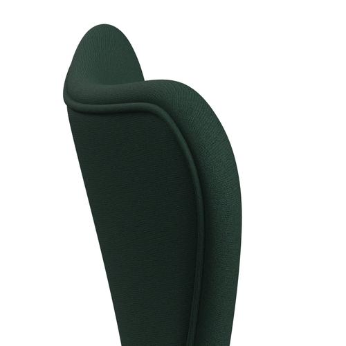 Fritz Hansen 3107 stoel Volledige bekleding, zwart/Christianshavn Dark Green Uni