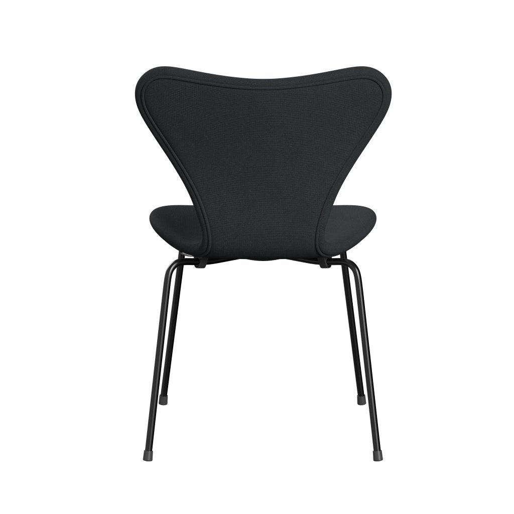 Fritz Hansen 3107 Stuhl Vollpolsterung, Schwarz/Christianshavn Dunkelgrau