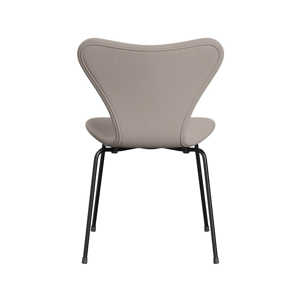 Fritz Hansen 3107 stoel Volledige bekleding, zwart/Christianshavn licht beige