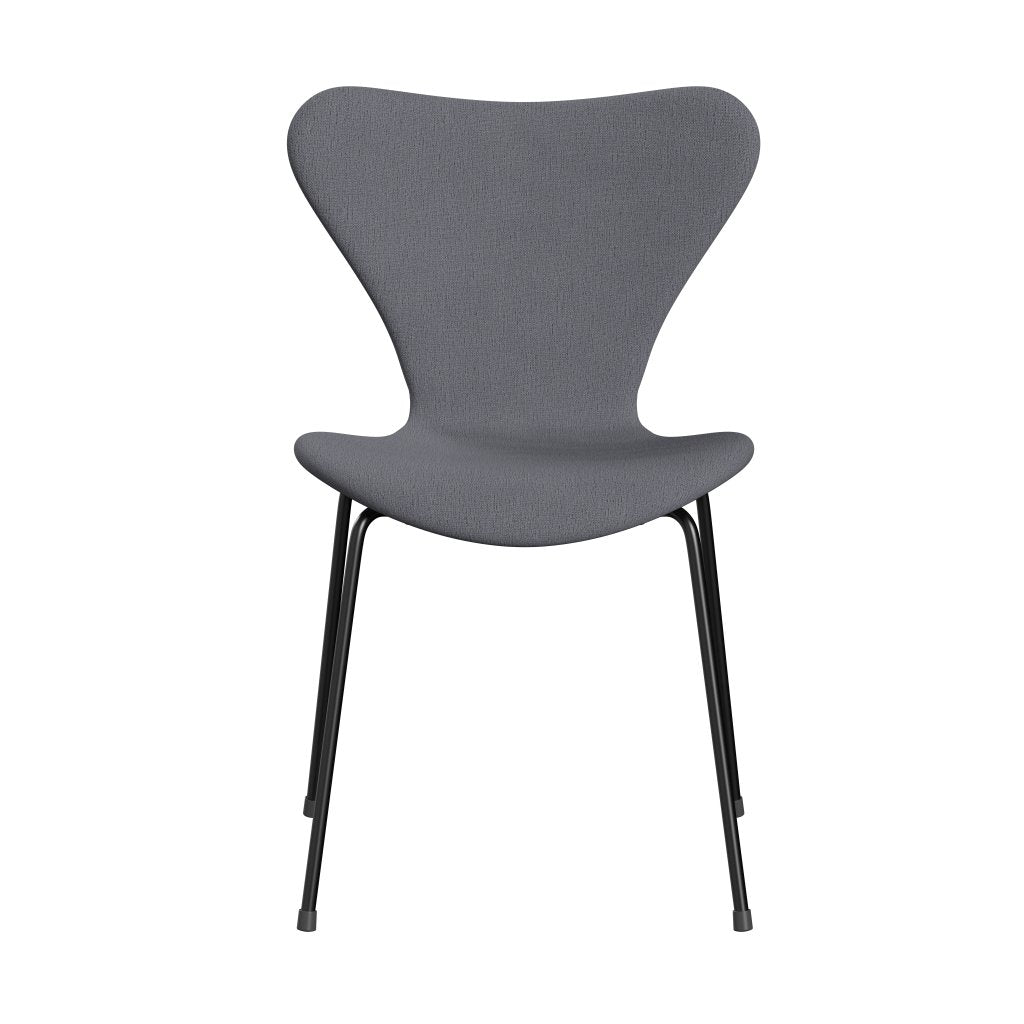 Fritz Hansen 3107 stoel Volledige bekleding, zwart/Christianshavn lichtgrijs