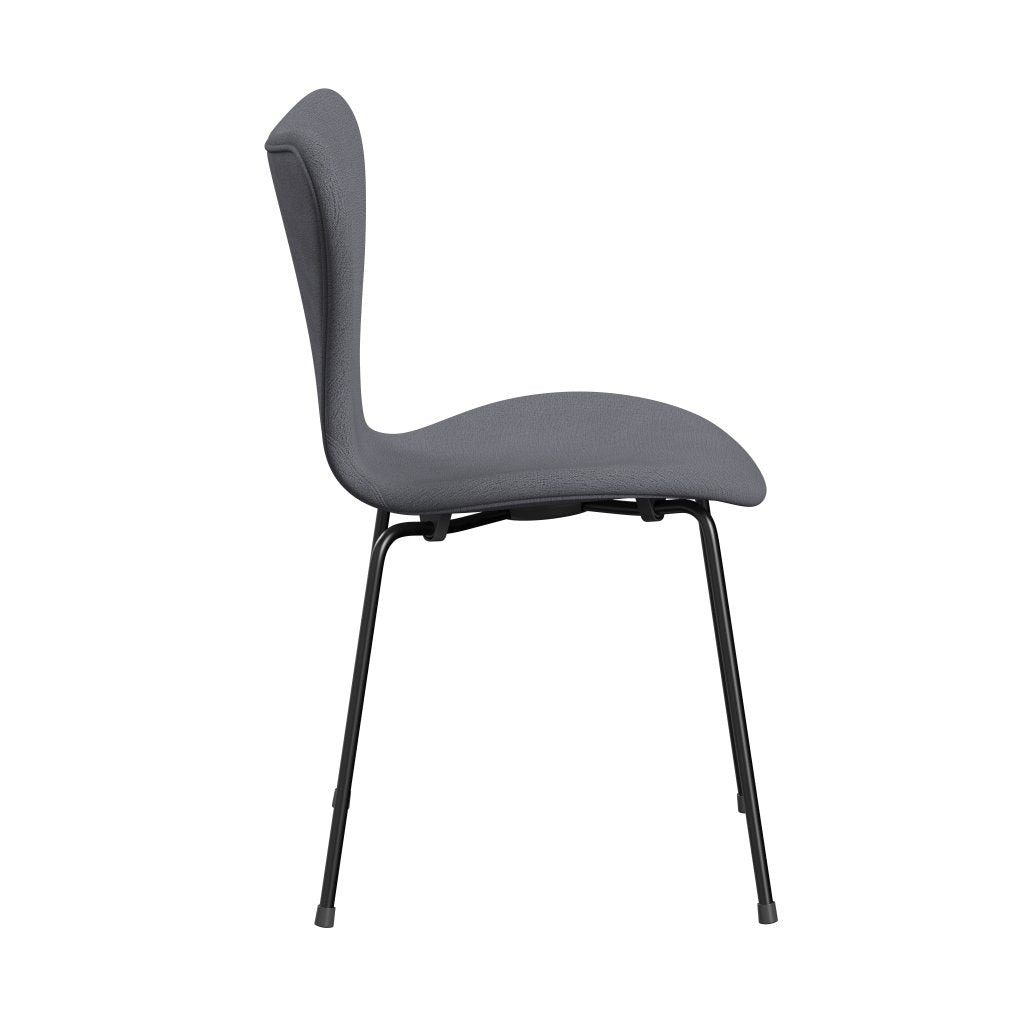 Fritz Hansen 3107 stoel Volledige bekleding, zwart/Christianshavn lichtgrijs