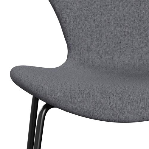 Fritz Hansen 3107 stoel Volledige bekleding, zwart/Christianshavn lichtgrijs