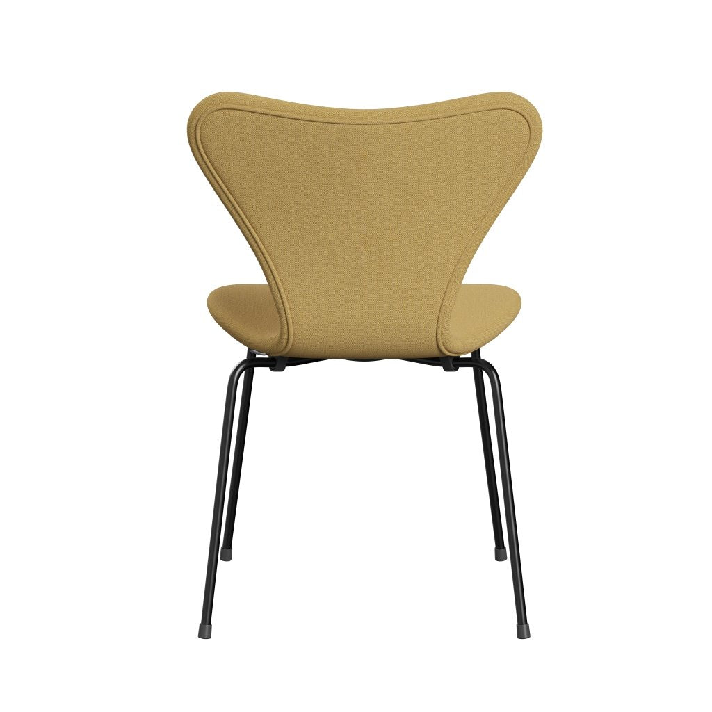 Fritz Hansen 3107 stoel Volledige bekleding, zwart/christendshavn geel