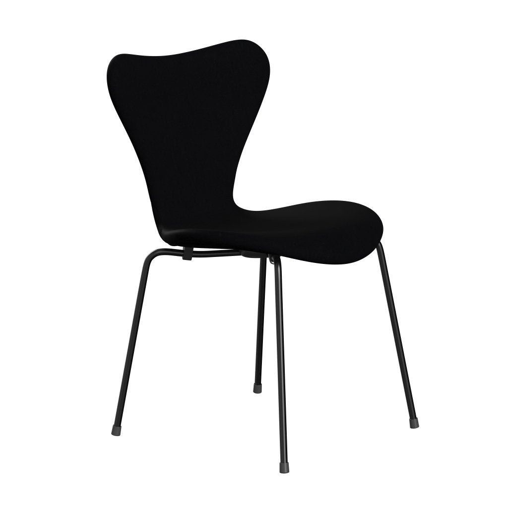 Fritz Hansen 3107 stoel Volledige bekleding, zwart/comfortblack (C00050)