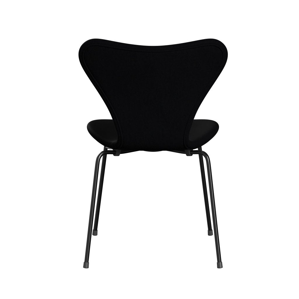 Fritz Hansen 3107 Stuhl Vollpolsterung, Schwarz/Komfort Schwarz (C00050)