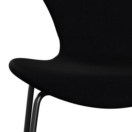 Fritz Hansen 3107 Stuhl Vollpolsterung, Schwarz/Komfort Schwarz (C00050)