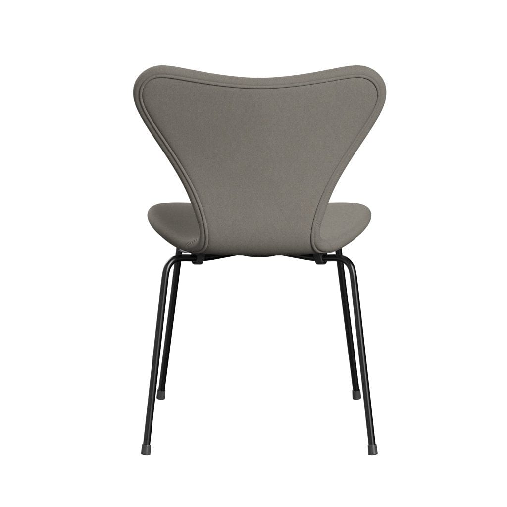 Fritz Hansen 3107 stoel Volledige bekleding, zwart/comfortgrijs (C60003)