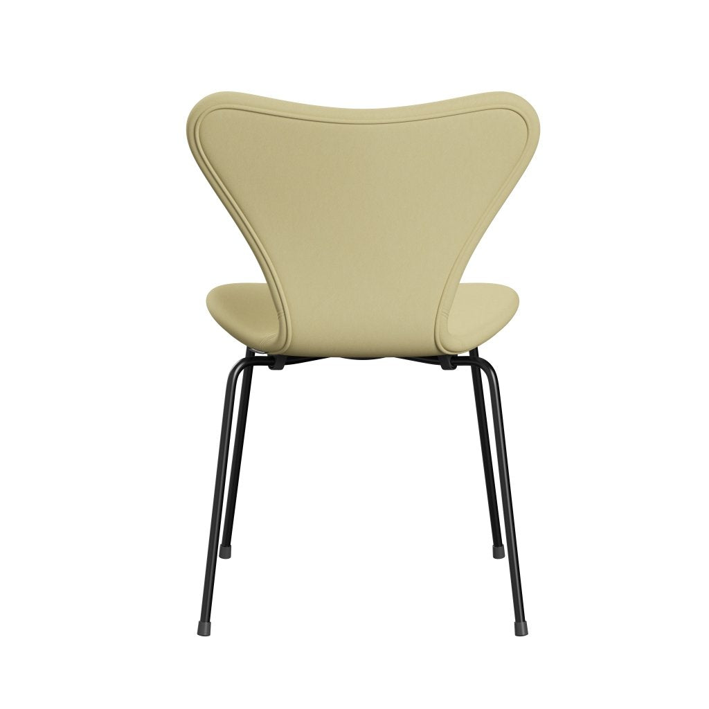 Fritz Hansen 3107 Stuhl Vollpolsterung, Schwarz/Komfort Grau (C68008)