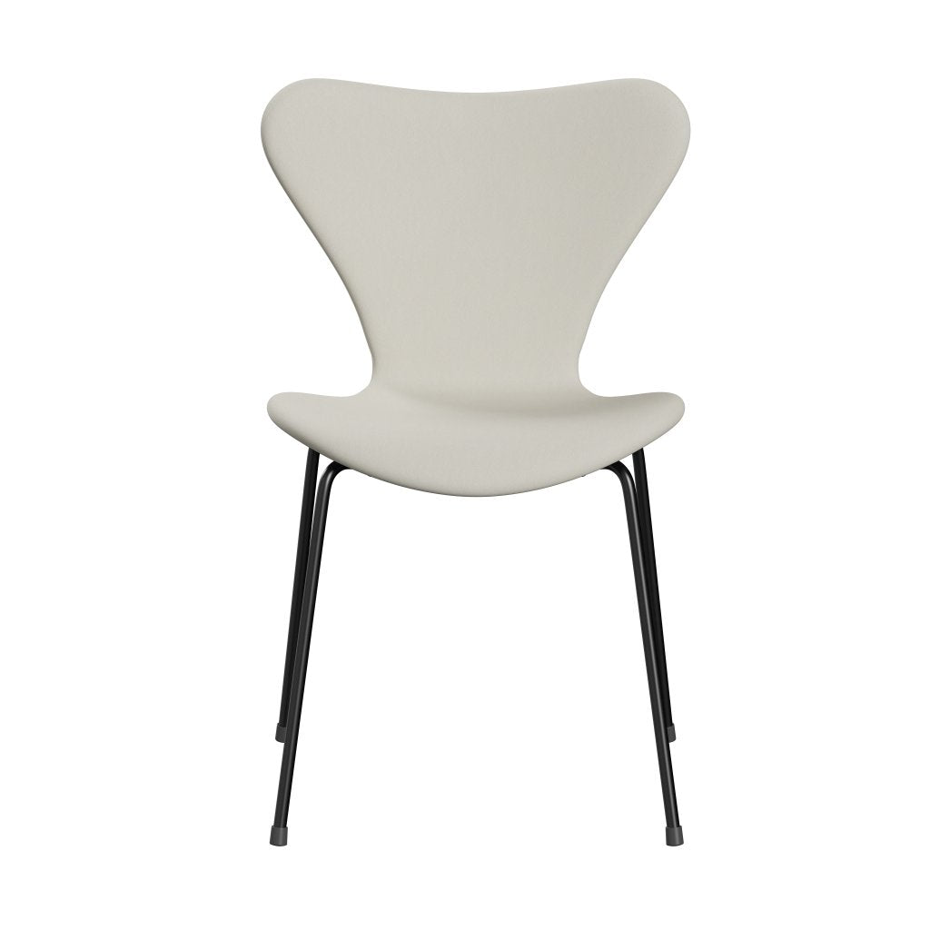 Fritz Hansen 3107 stoel Volledige bekleding, zwart/comfortlicht lichtgrijs