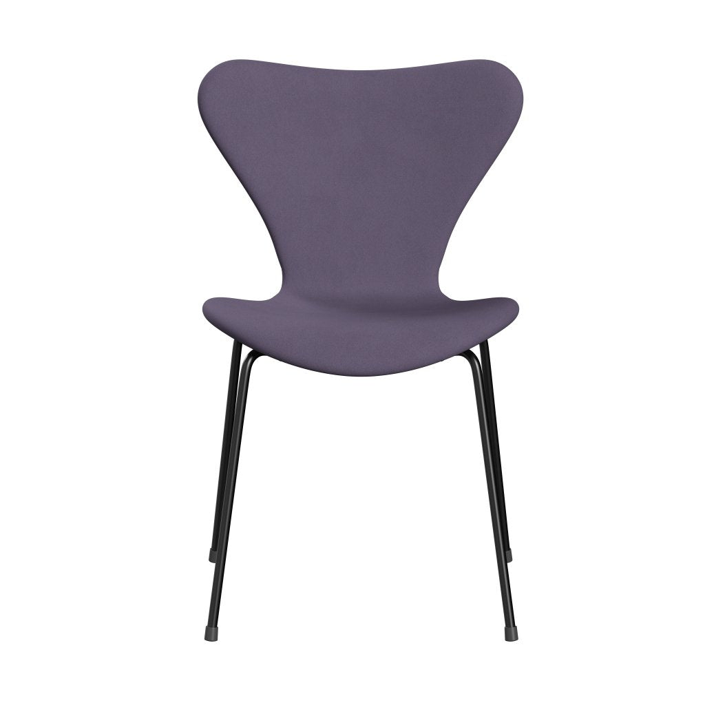 Fritz Hansen 3107 Stoel Volledige bekleding, zwart/comfortviolet