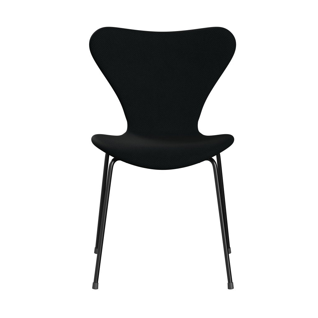 Fritz Hansen 3107 Stuhl Vollpolsterung, Schwarz/Diablo Schwarz