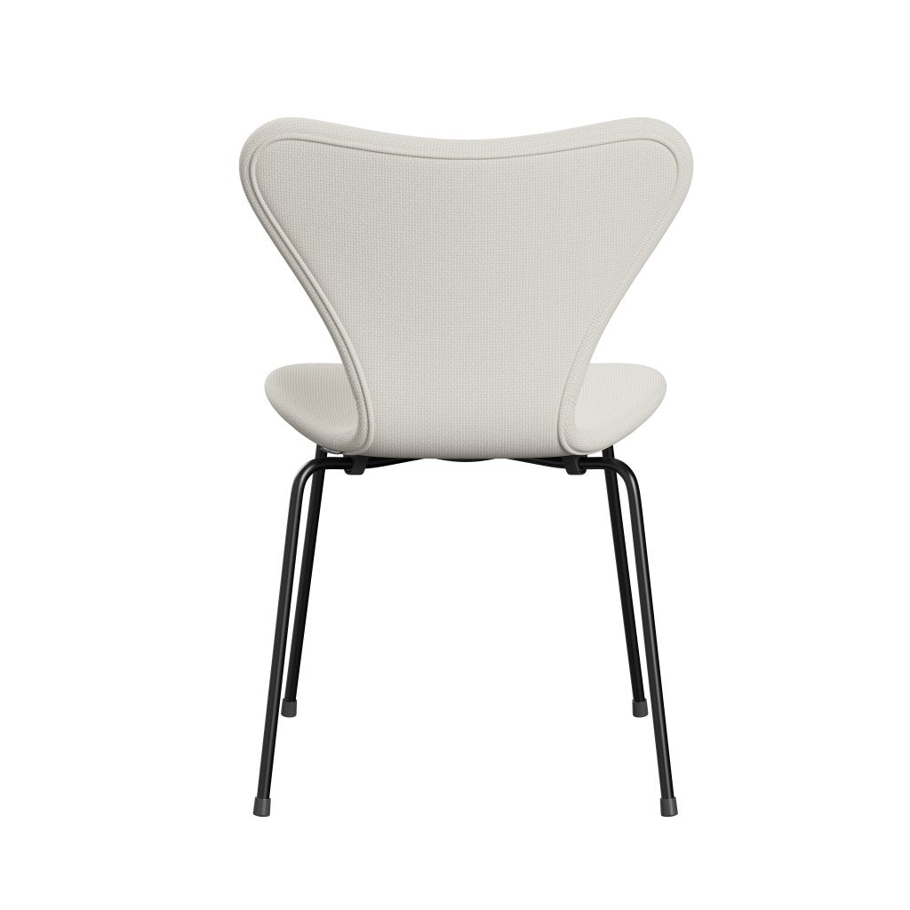 Fritz Hansen 3107 Stuhl Vollpolsterung, Schwarz/Diablo Snow