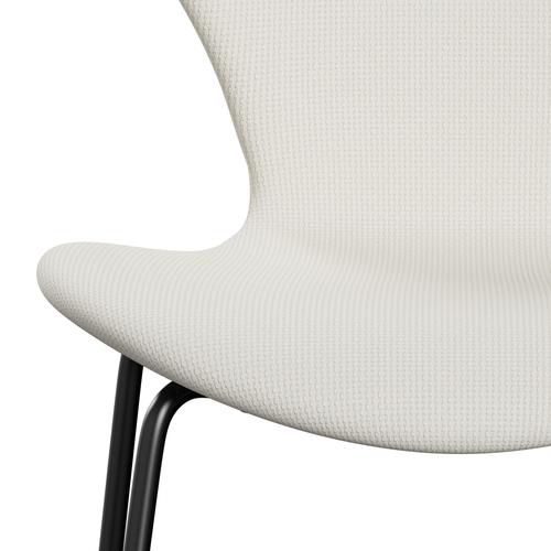 Fritz Hansen 3107 Stuhl Vollpolsterung, Schwarz/Diablo Snow