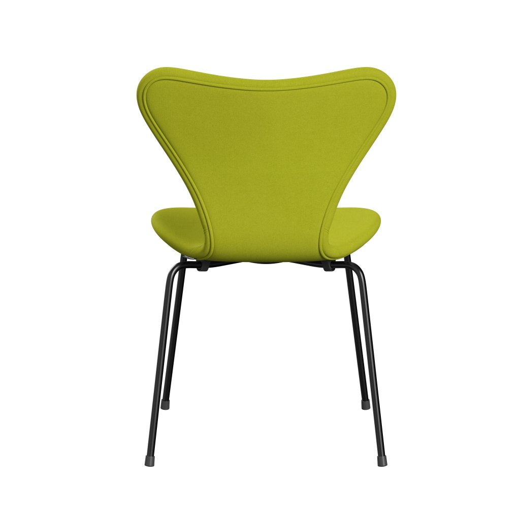 Fritz Hansen 3107 Stuhl Vollpolsterung, Schwarz/Kalkbraun