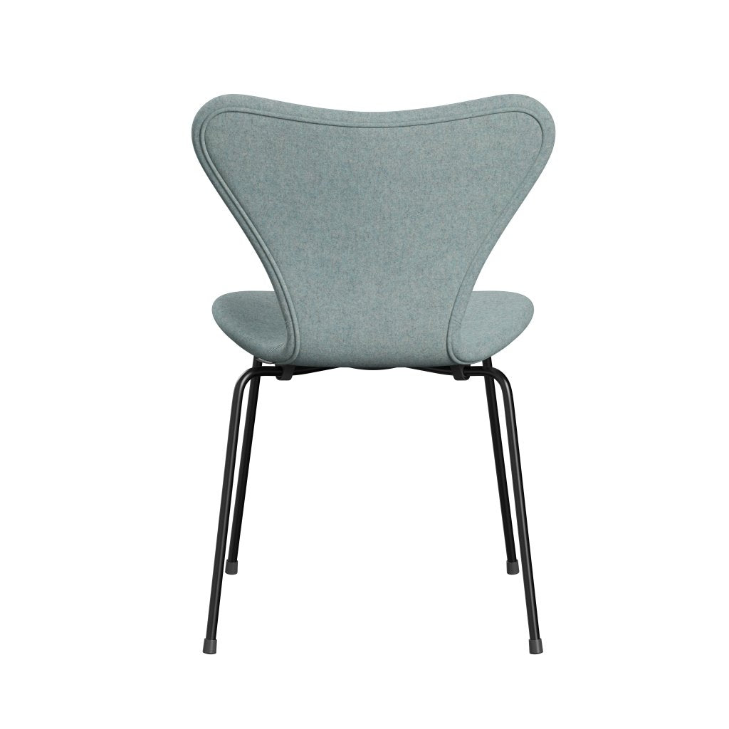 Fritz Hansen 3107 Stuhl Vollpolsterung, Schwarz/Divina Md Mint