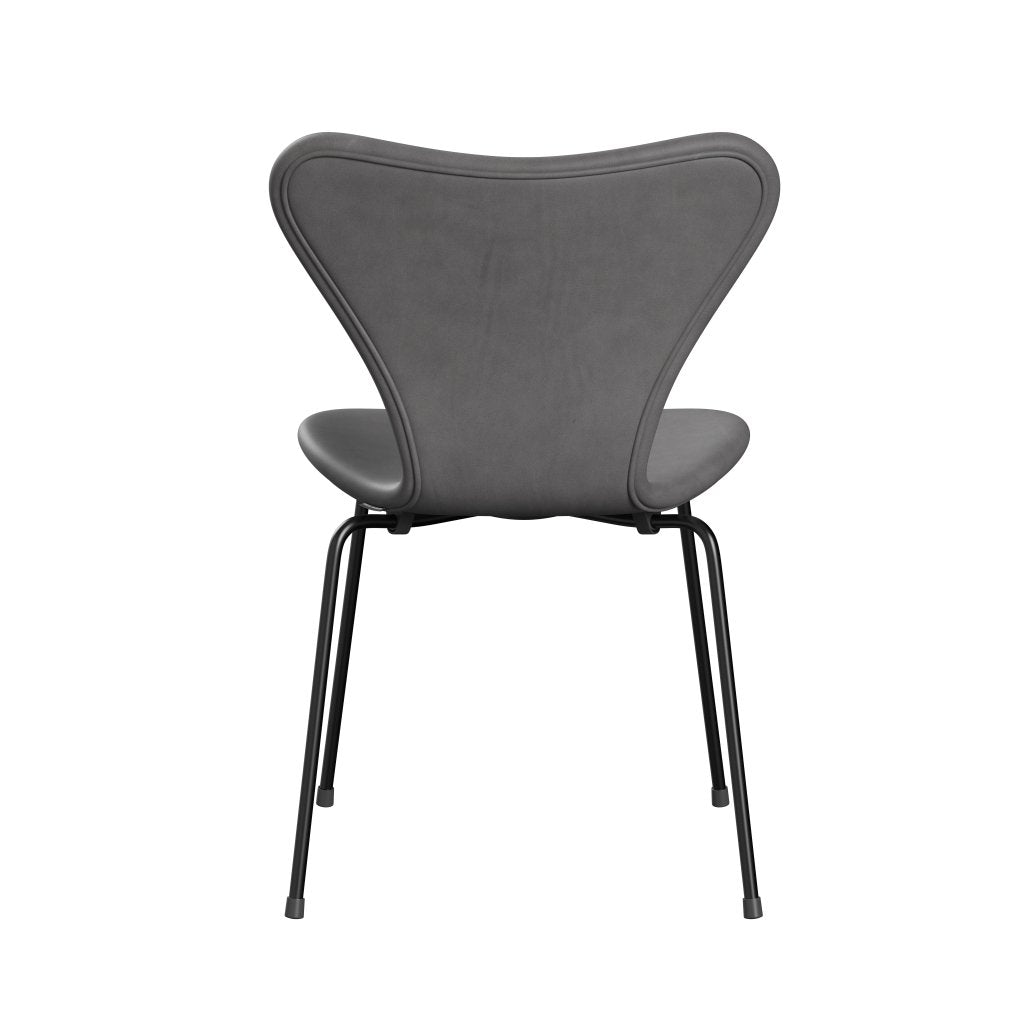 Fritz Hansen 3107 Stuhl Vollpolsterung, Schwarz/Beton