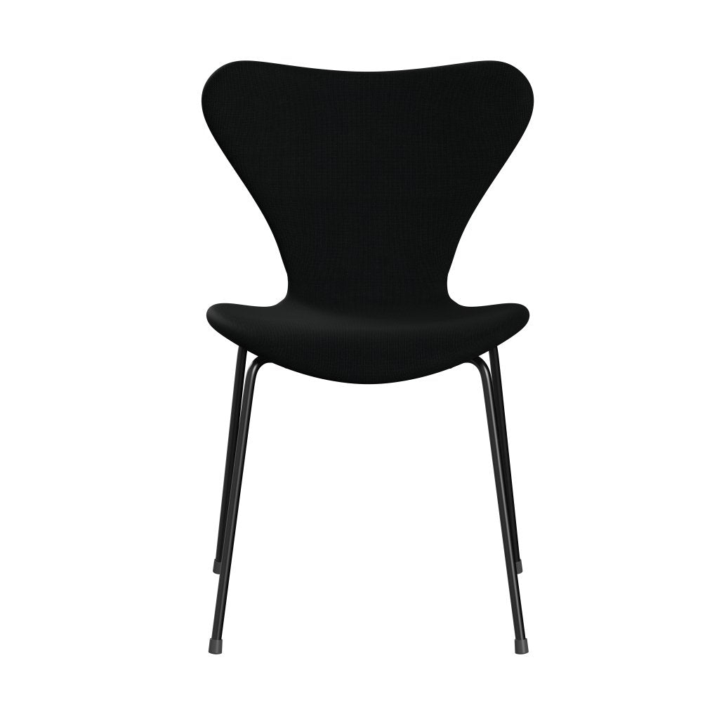 Fritz Hansen 3107 Stuhl Vollpolsterung, Schwarz/Fame Schwarz