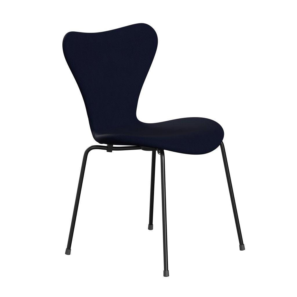 Fritz Hansen 3107 Stuhl Vollpolsterung, Schwarz/Fame Blackblue