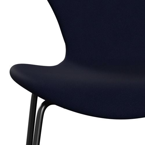 Fritz Hansen 3107 Stuhl Vollpolsterung, Schwarz/Fame Blackblue