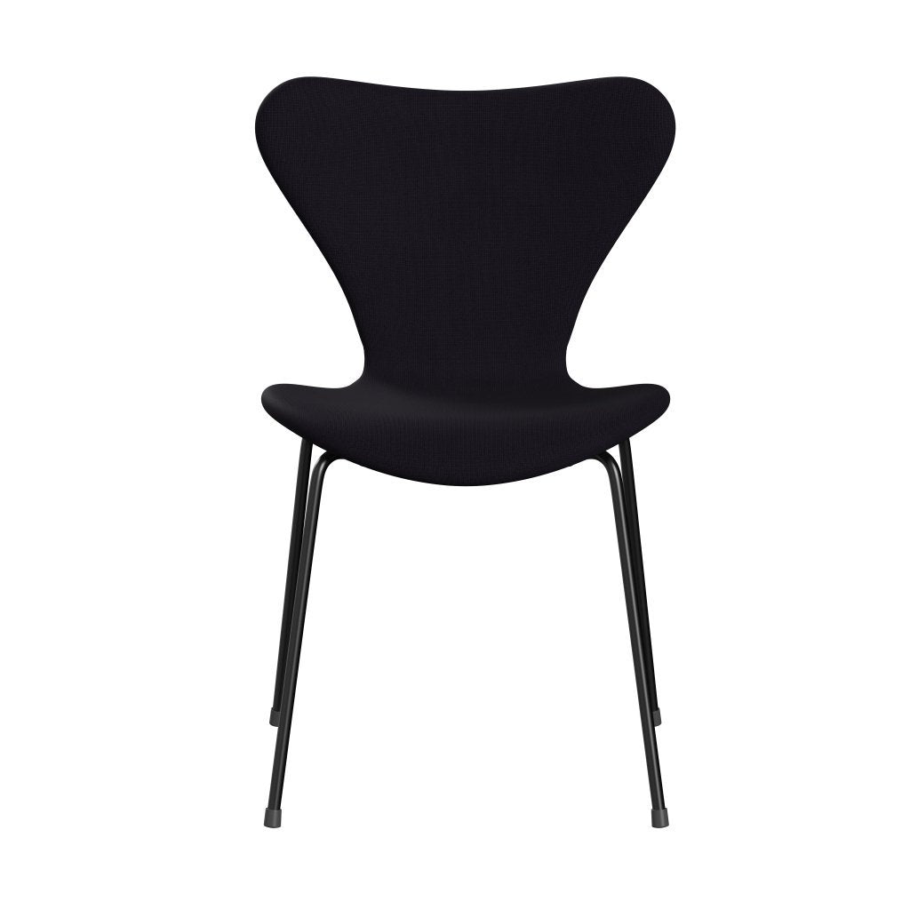 Fritz Hansen 3107 Stuhl Vollpolsterung, Schwarz/Fame Bordeaux (F64055)