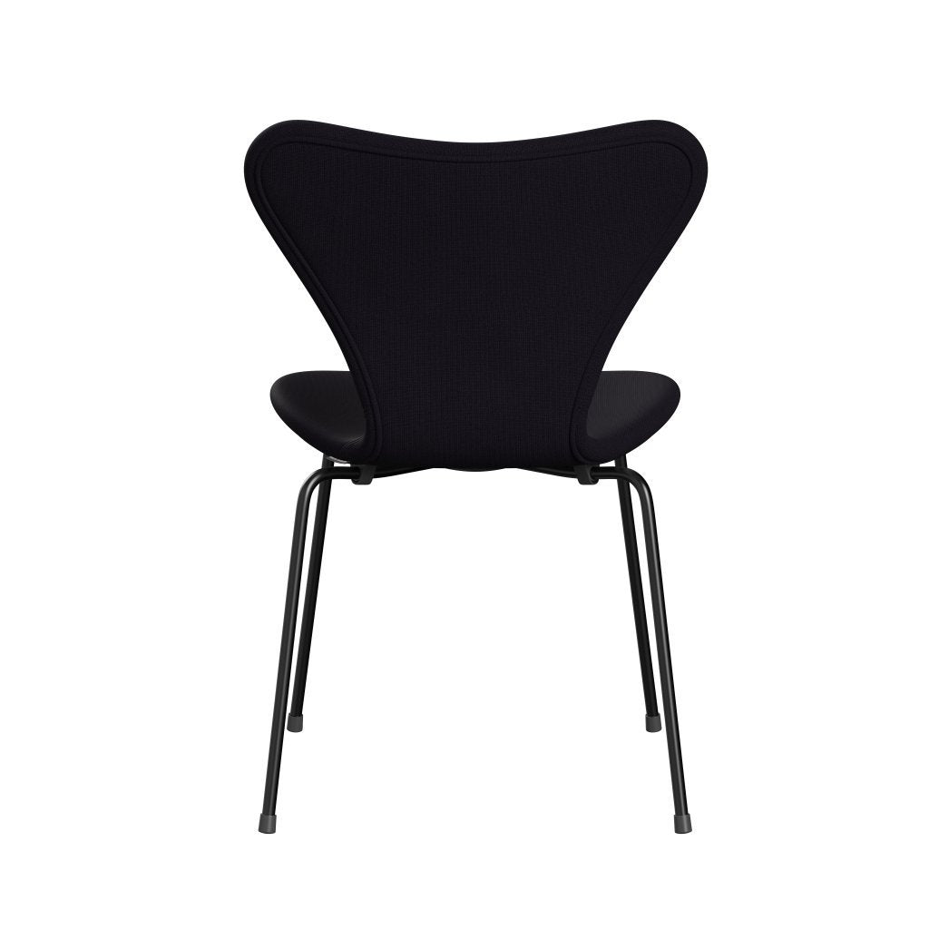 Fritz Hansen 3107 Stuhl Vollpolsterung, Schwarz/Fame Bordeaux (F64055)