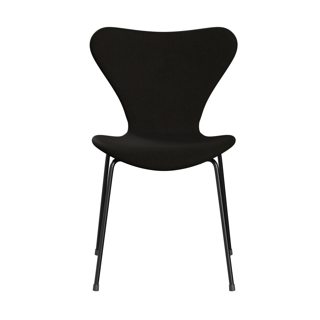 Fritz Hansen 3107 Stuhl Vollpolsterung, Schwarz/Fame Dark