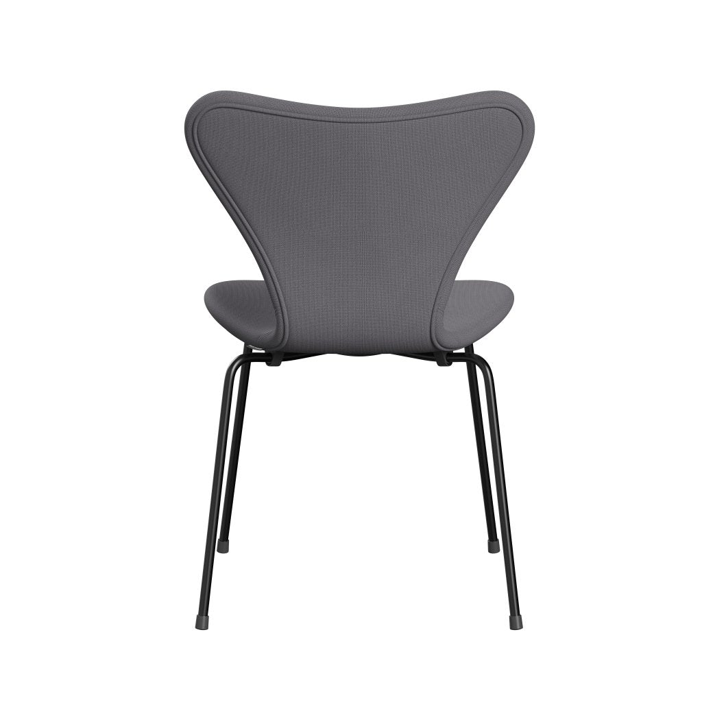 Fritz Hansen 3107 Stuhl Vollpolsterung, Schwarz/Fame Grau (F60078)