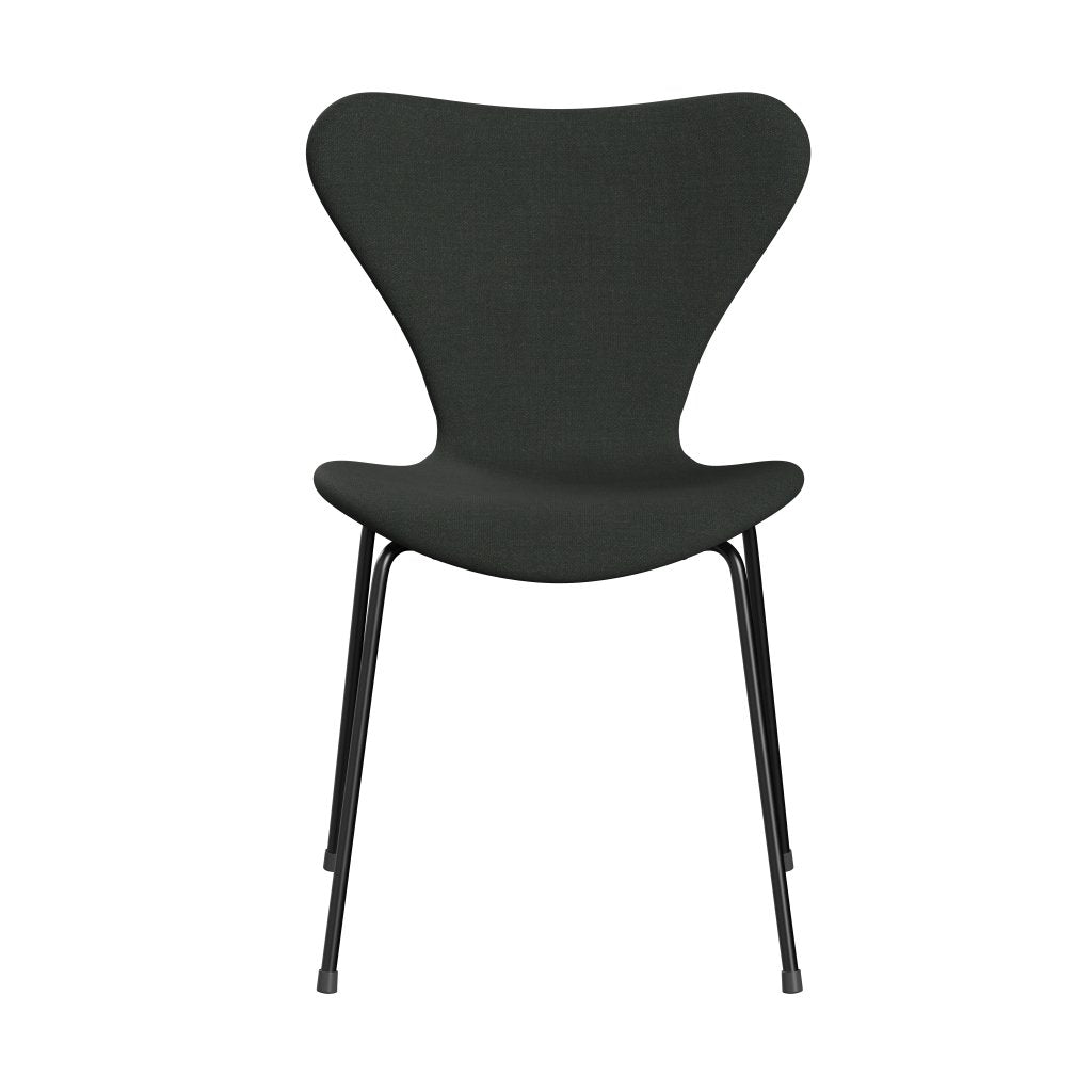 Fritz Hansen 3107 Stuhl Vollpolsterung, Schwarz/Fordschwarz Mehrfarbig