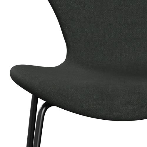 Fritz Hansen 3107 Stuhl Vollpolsterung, Schwarz/Fordschwarz Mehrfarbig