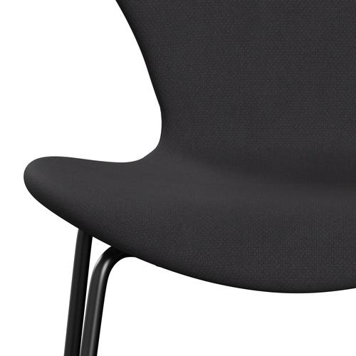 Fritz Hansen 3107 Stuhl Vollpolsterung, Schwarz/Fordschwarz