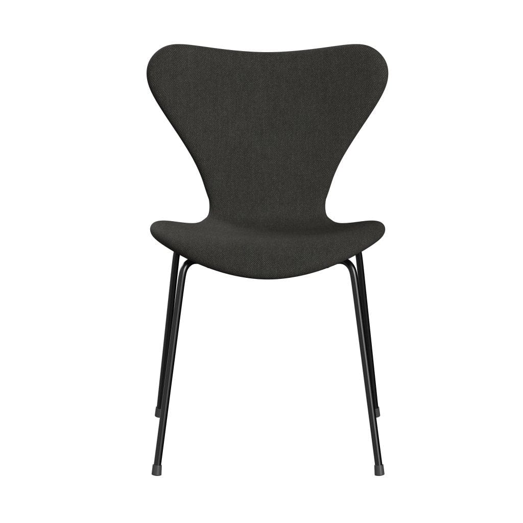 Fritz Hansen 3107 Stuhl Vollpolsterung, Schwarz/Ford Schwarz/Braun