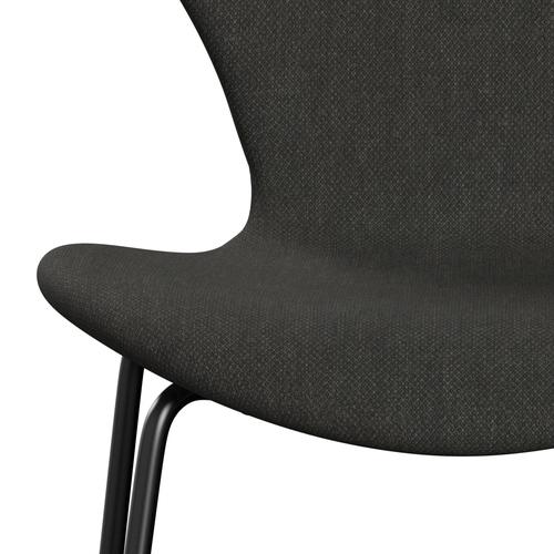 Fritz Hansen 3107 Stuhl Vollpolsterung, Schwarz/Ford Schwarz/Braun