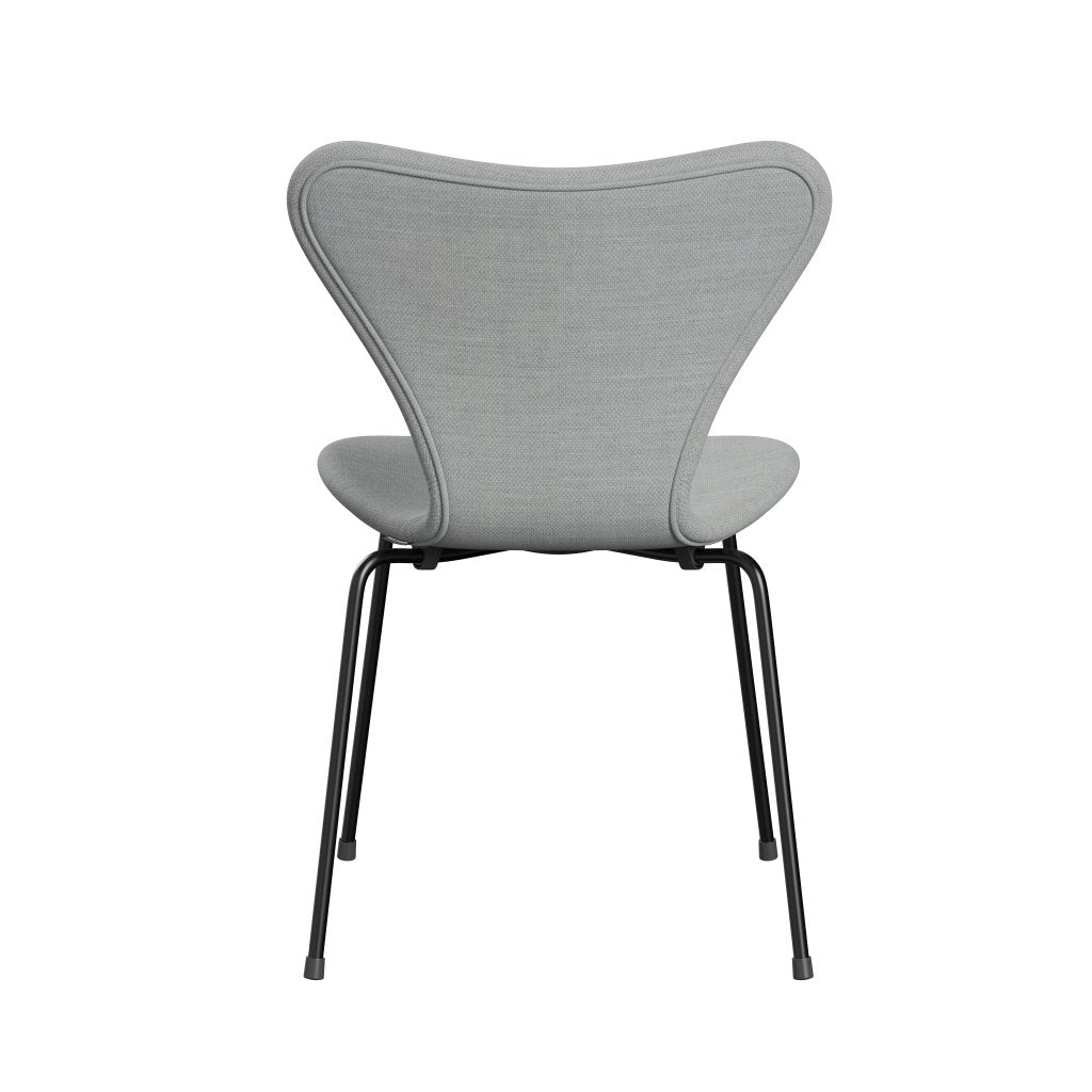 Fritz Hansen 3107 Stuhl Vollpolsterung, Schwarz/Fordgrau/Mittelgrau