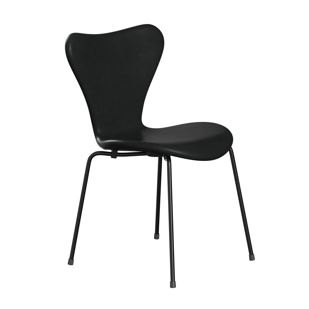 Fritz Hansen 3107 Stuhl Vollpolsterung, Schwarz/Grace Schwarz