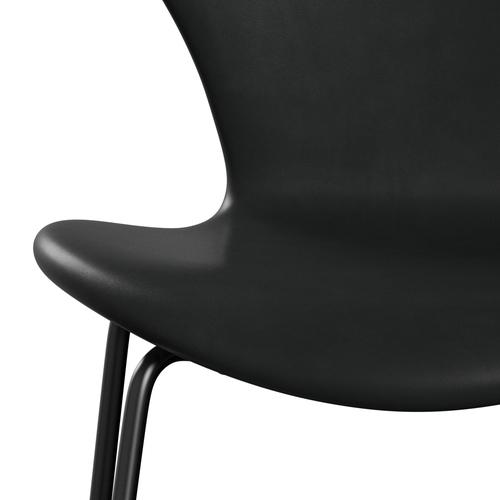 Fritz Hansen 3107 Stuhl Vollpolsterung, Schwarz/Grace Schwarz