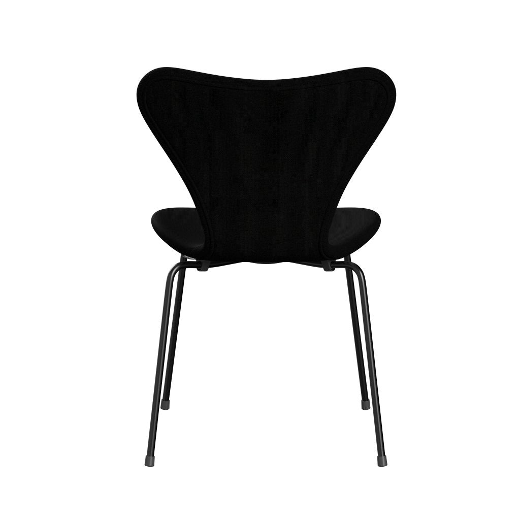 Fritz Hansen 3107 Stuhl Vollpolsterung, Schwarz/Hallingdal Schwarz