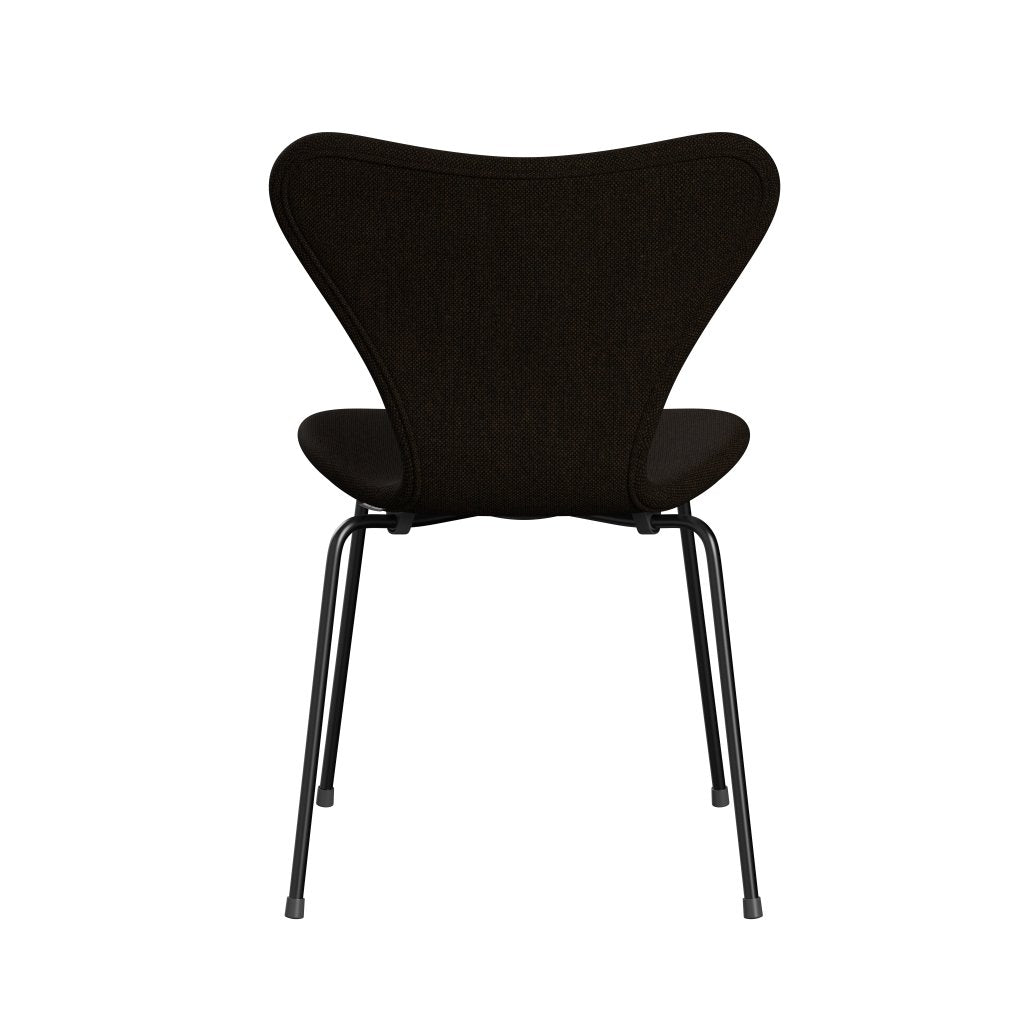 Fritz Hansen 3107 Stuhl Vollpolsterung, Schwarz/Hallingdal Schwarz/Braun