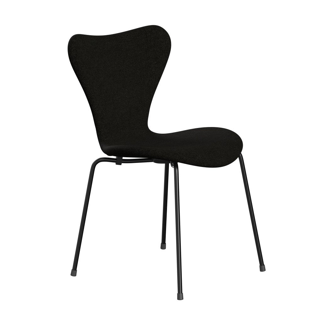 Fritz Hansen 3107 Stuhl Vollpolsterung, Schwarz/Hallingdal Schwarz/Grau (Hal173)